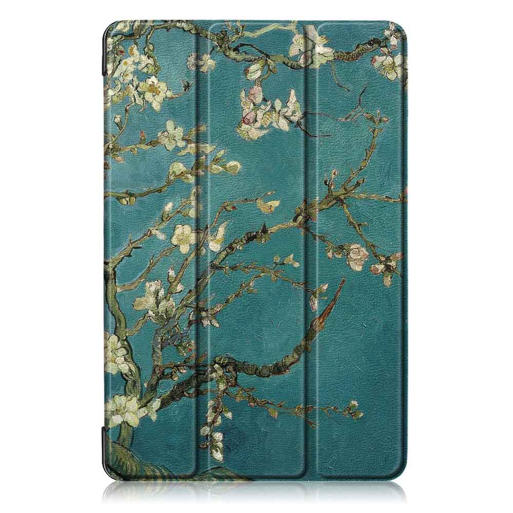 Tri-Fold-Pringting-Tablet-Case-Cover-for-Samsung-Galaxy-Tab-S5E-SM-T720-SM-T725-Tablet---Apricot-Blo-1488553