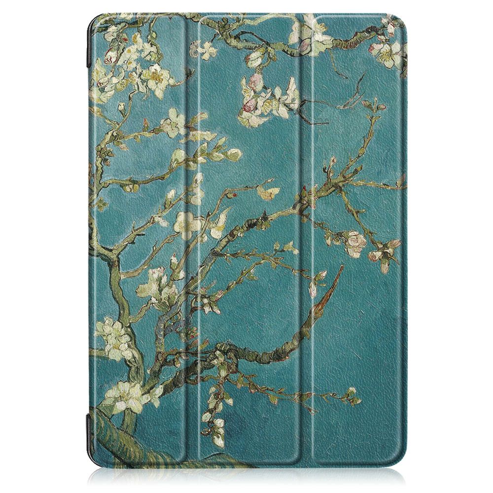 Tri-Fold-Printing-Tablet-Case-Cover-for-Lenovo-Tab-E10-Tablet---Apricot-Blossom-1444951