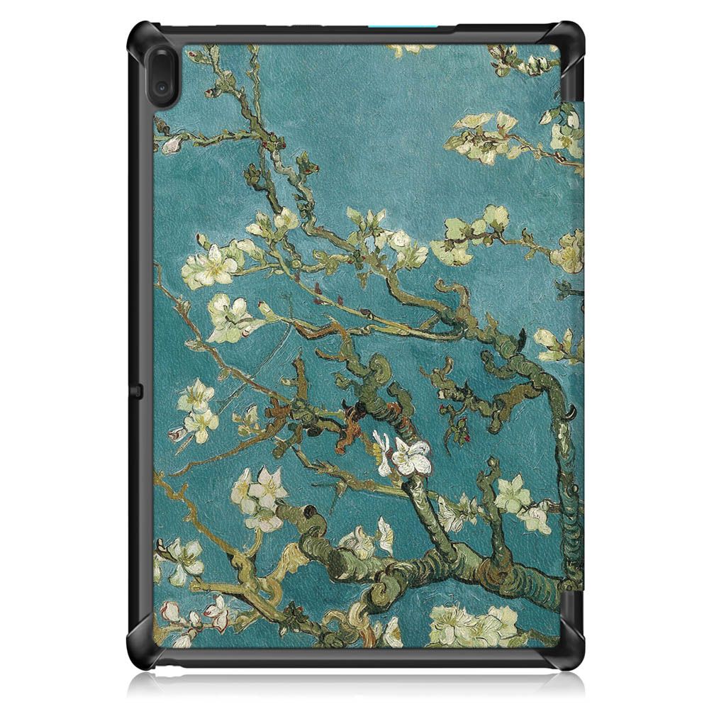 Tri-Fold-Printing-Tablet-Case-Cover-for-Lenovo-Tab-E10-Tablet---Apricot-Blossom-1444951