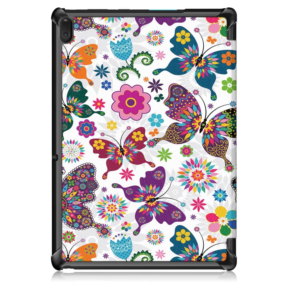 Tri-Fold-Printing-Tablet-Case-Cover-for-Lenovo-Tab-E10-Tablet---Butterfly-1444416