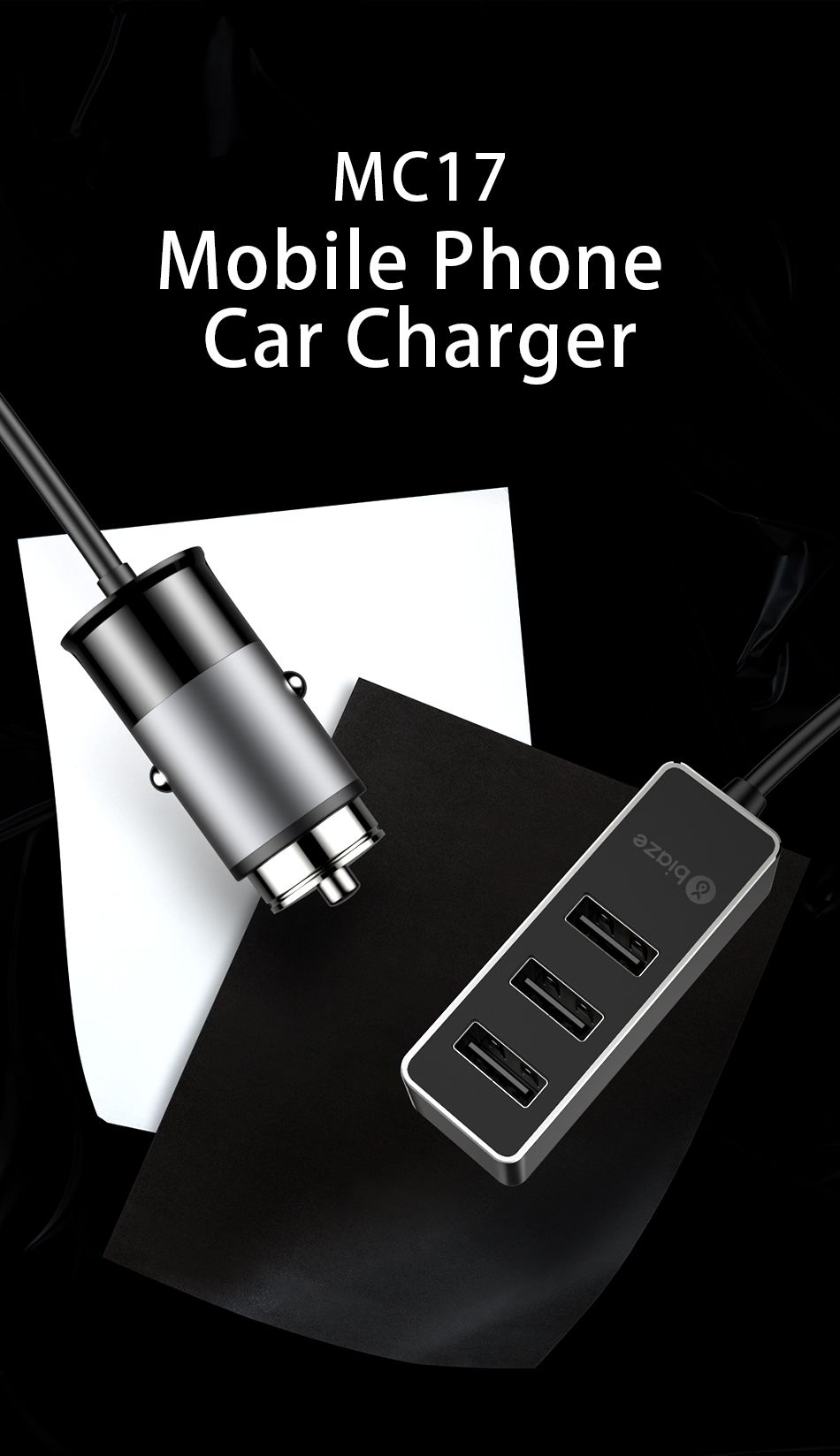 Biaze-5V-55A-4-USB-15M-Cable-Fast-Charging-Car-Charger--Power-Adapter-For-Tablet-Smartphone-1654189