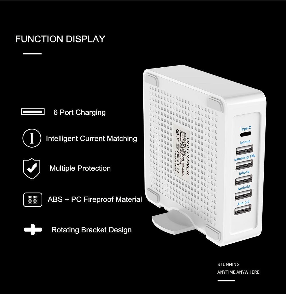 EU-US-40W-5V24A-6-Ports-Type-C-USB-Quick-Charger-Power-Adapter-for-Tablet-Smartphone-1663833