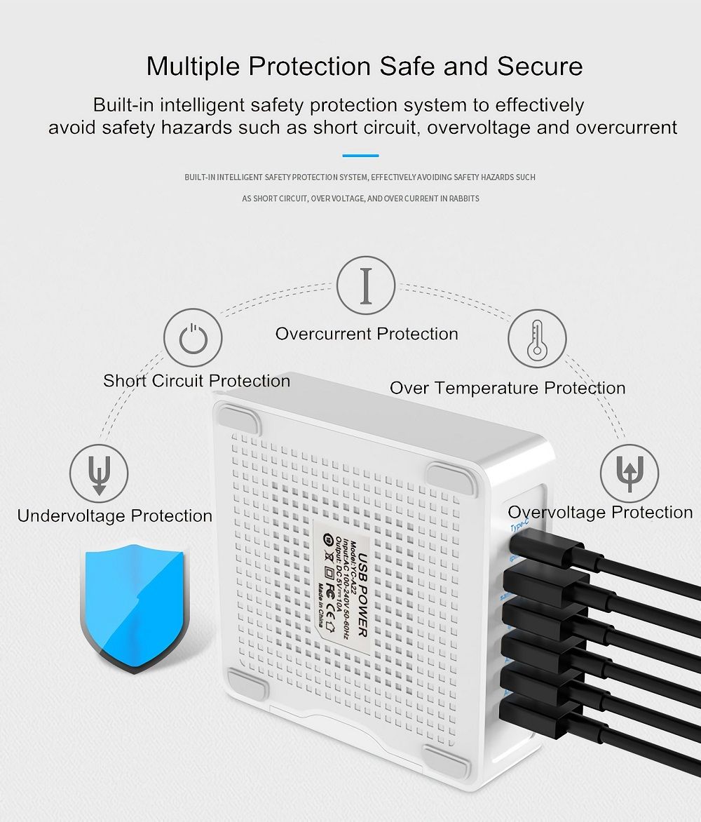 EU-US-40W-5V24A-6-Ports-Type-C-USB-Quick-Charger-Power-Adapter-for-Tablet-Smartphone-1663833