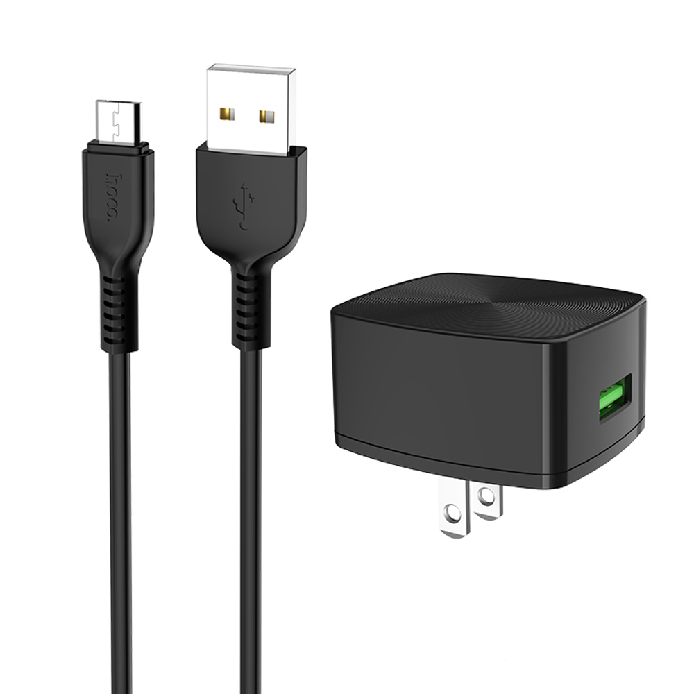 HOCO-C70-US-QC-30-Charger-Power-Adapter-With-Micro-USB-Cable-for-Tablet-Smartphone-1564321