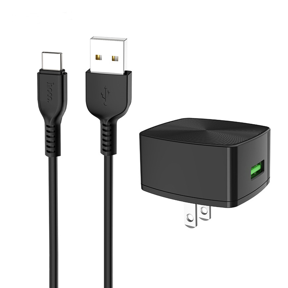 HOCO-C70-US-QC-30-Charger-Power-Adapter-With-Type-C-Cable-for-Tablet-Smartphone-1564323