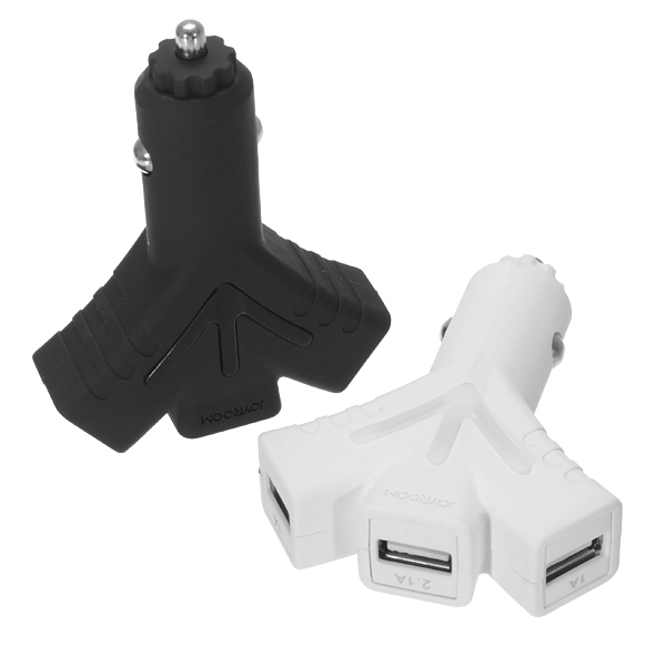 JOYROOM-C300-Three-USB-Ports-Car-Charger-Adapter-for-Tablet-Cell-Phone-1079210