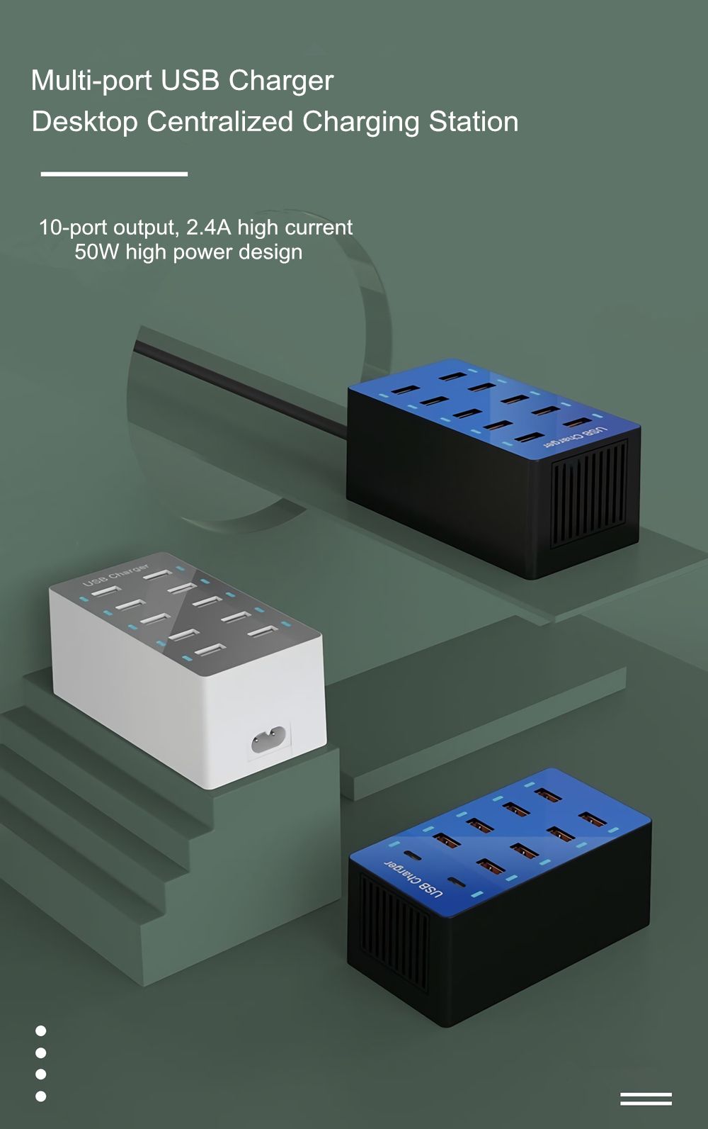 Multifunctional-10-Port-Charging-Socket-EU-Station-for-Tablet-Smartphone-1754433