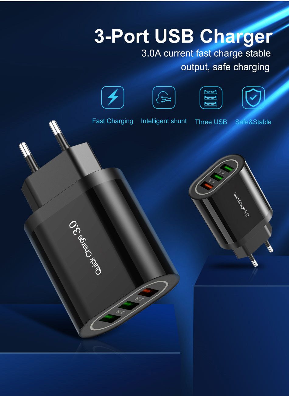 OLAF-18W-Quick-Charge-30-Dual-USB-21A--Fast-Charging-Wall-Charger-Power-Adapter-for-Tablet-Smartphon-1687531