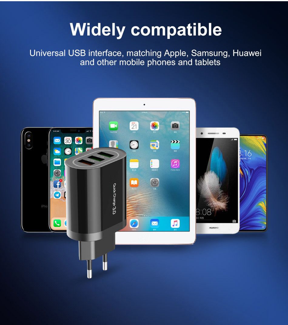 OLAF-18W-Quick-Charge-30-Dual-USB-21A--Fast-Charging-Wall-Charger-Power-Adapter-for-Tablet-Smartphon-1687531