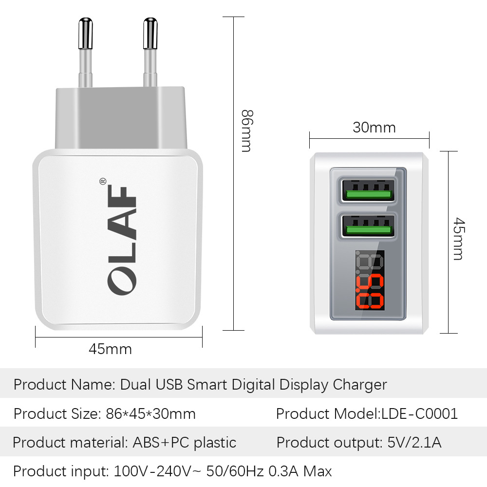 OLAF-Dual-USB-Fast-Charging-Digital-Display-Travel-Charger-Power-Adapter-for-Smartphone-Tablet-1689493