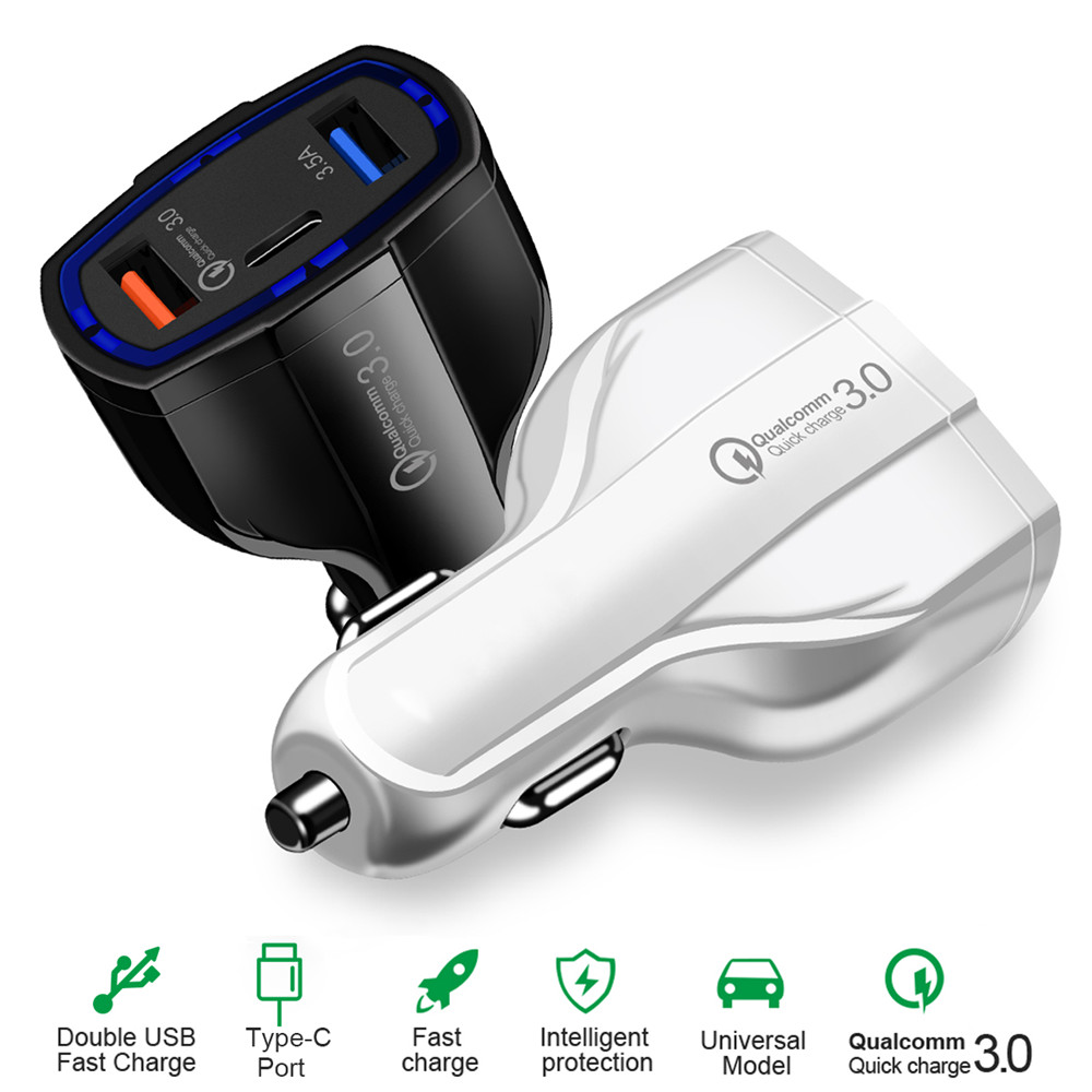 Quick-Charge-Dual-USB-Type-C-Car-Charger-For-Smartphone-Tablet-1328031