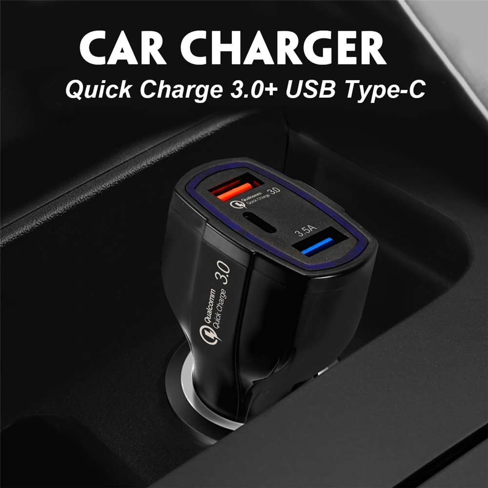 Quick-Charge-Dual-USB-Type-C-Car-Charger-For-Smartphone-Tablet-1328031