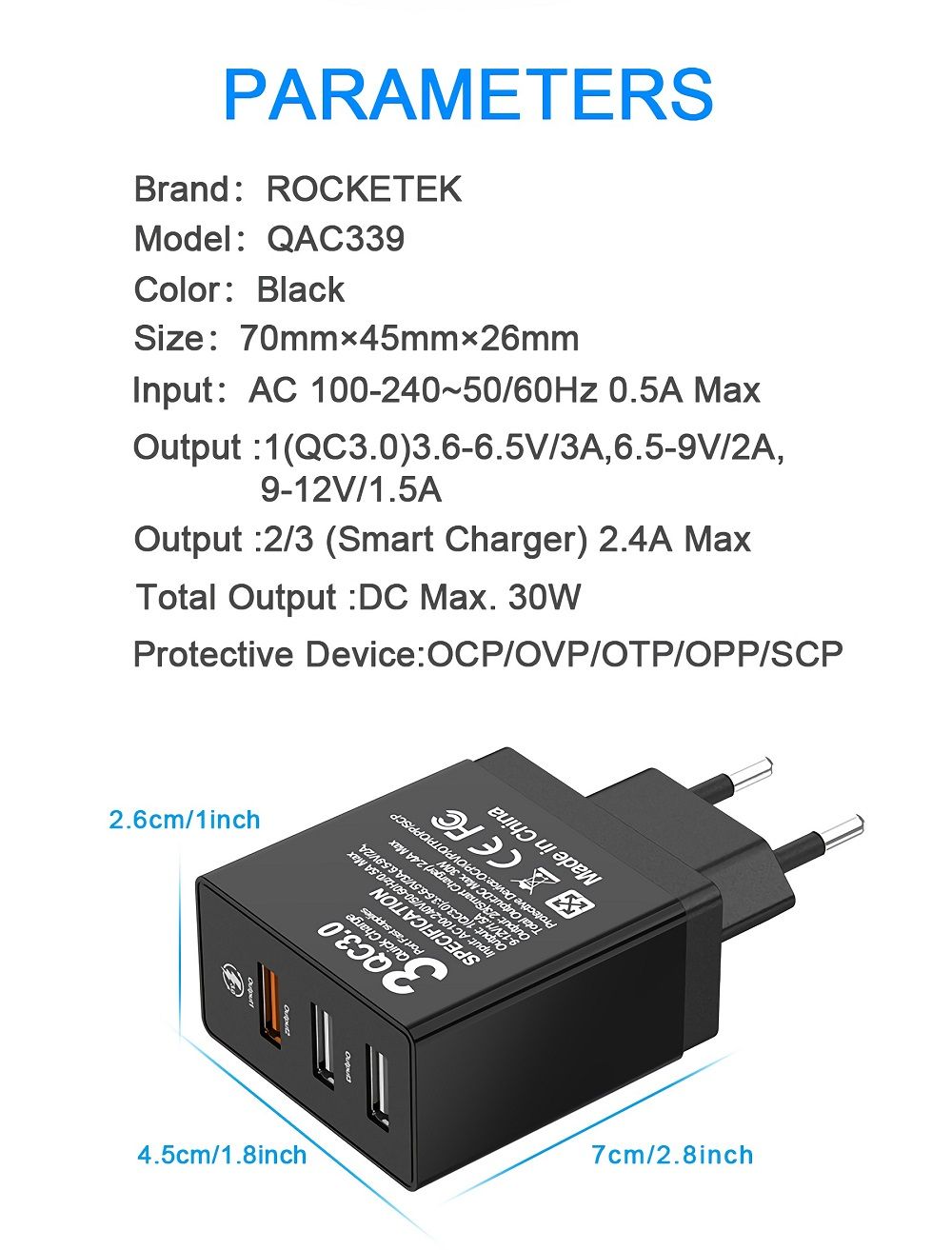 Rocketek-3-Ports-30W-QC30-24A-QC-Fast-Charging-USB-Charger-Power-Adapter-for-Samsung-Huawei-Smartpho-1686189