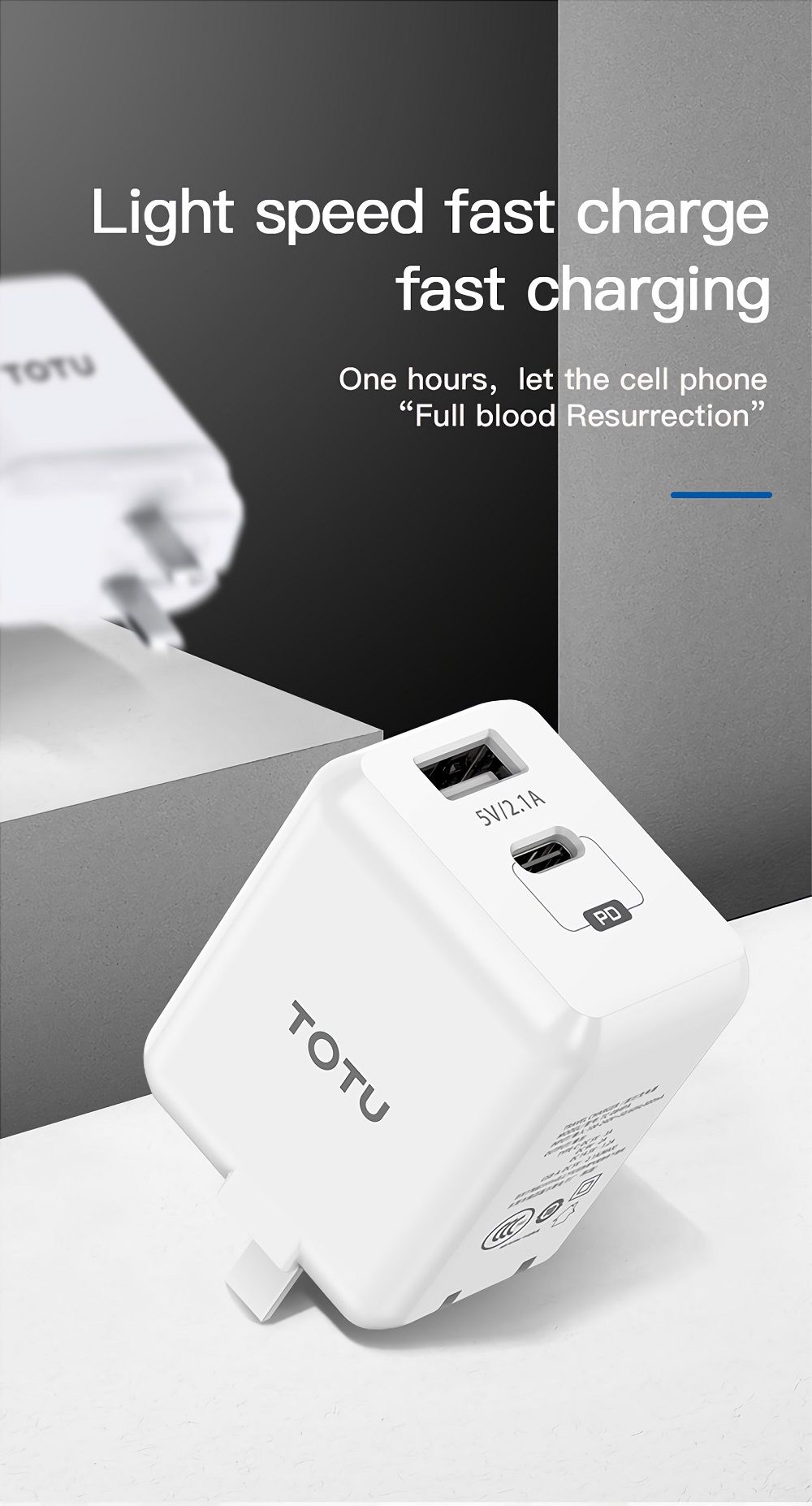 TOTU-TC-084PA-USB-21A-Type-C-PD-Charging-Power-Adapter-Travel--Charger-for-Tablet-Smartphone-1676022