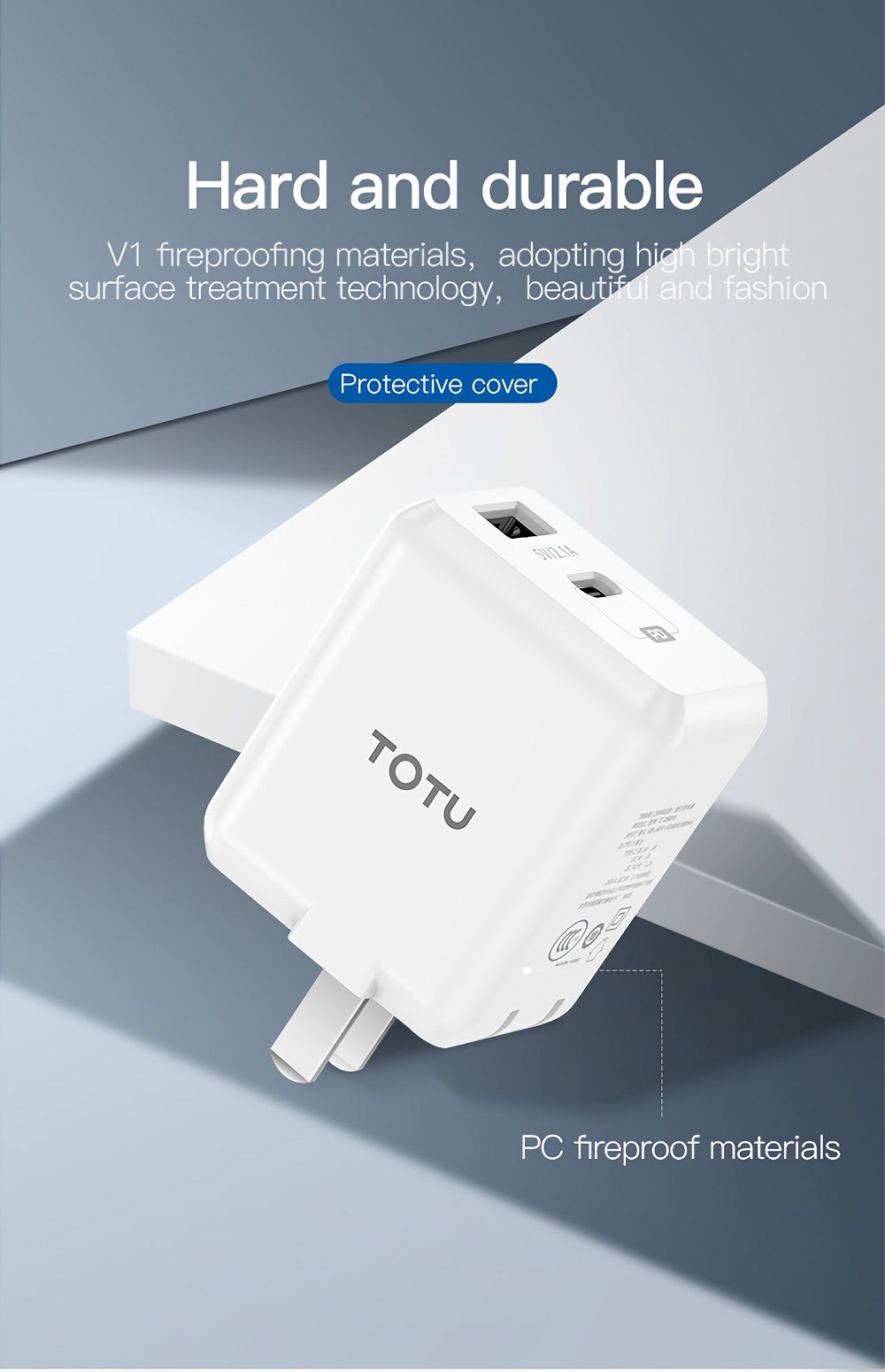 TOTU-TC-084PA-USB-21A-Type-C-PD-Charging-Power-Adapter-Travel--Charger-for-Tablet-Smartphone-1676022