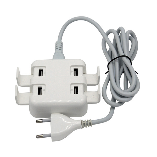 USB-4-Port-AC-Wall-Charging-Station-Home-Adapter-Stand-For-Tablet-Cell-Phone-984233