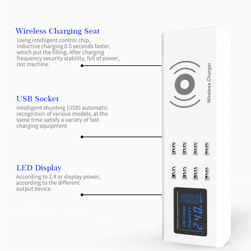 Universal-UKUSEU-8-Port-USB-Charger-Station-With-Wireless-Charger-For-Tablet-Cellphone-1296034