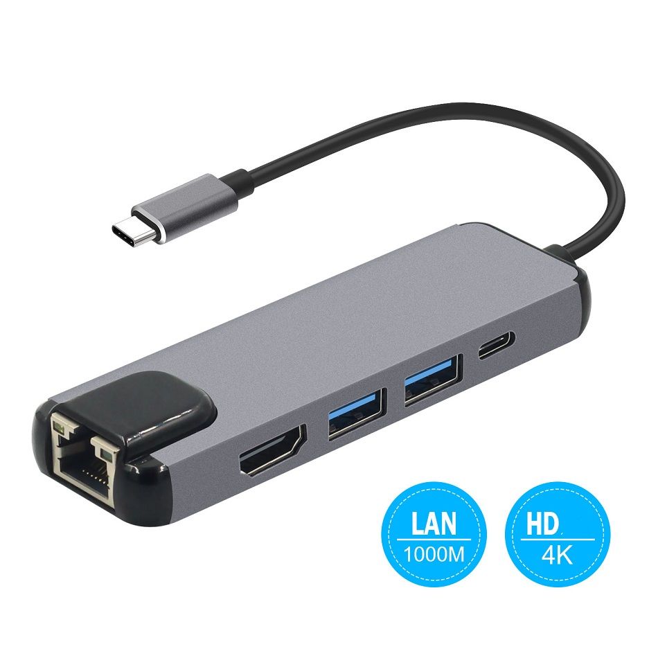 5-In-1-USB-C-30-Type-C-Charging-Multifunctional-Hub-Adapter-Ethernet-HD-Adapter-Data-Sync-For-Apple--1268255