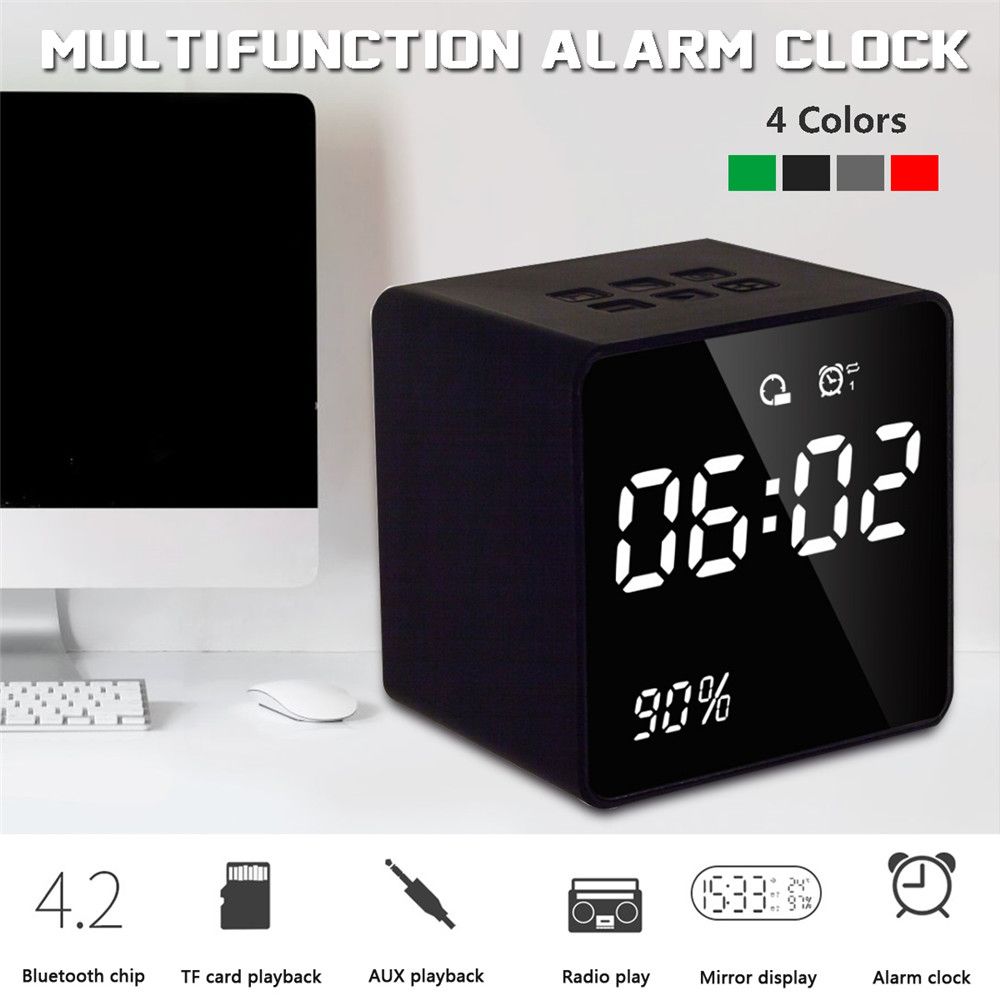 bluetooth-FM-Radio-Alarm-Clock-With-USB-Charging-Wireless-Mirror-Bass-Speaker-1417220