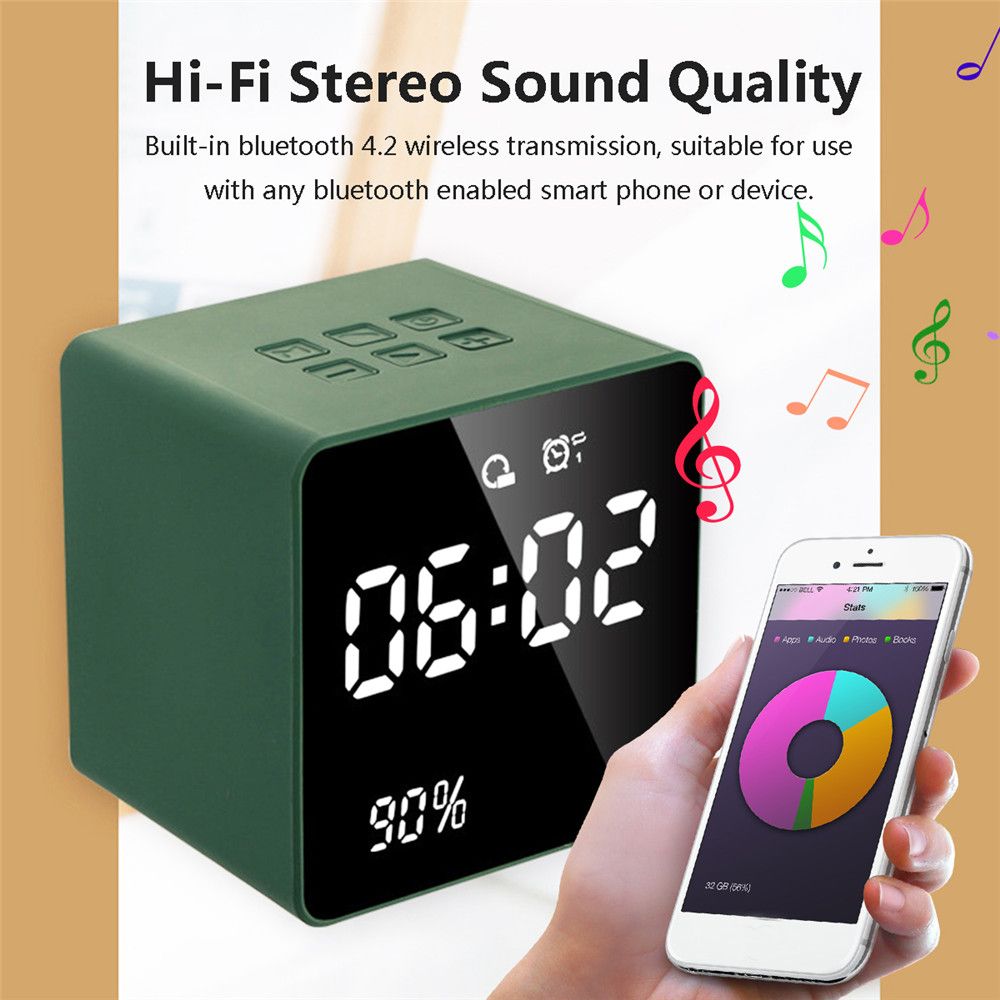 bluetooth-FM-Radio-Alarm-Clock-With-USB-Charging-Wireless-Mirror-Bass-Speaker-1417220