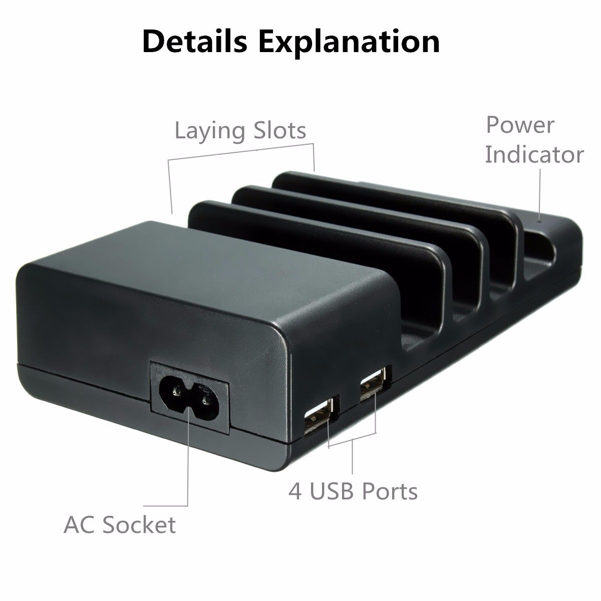 4-USB-Charging-Station-Charger-Dock-Universal-Charging-Station-Multi-function-Stand-Black-for-Tablet-1049894