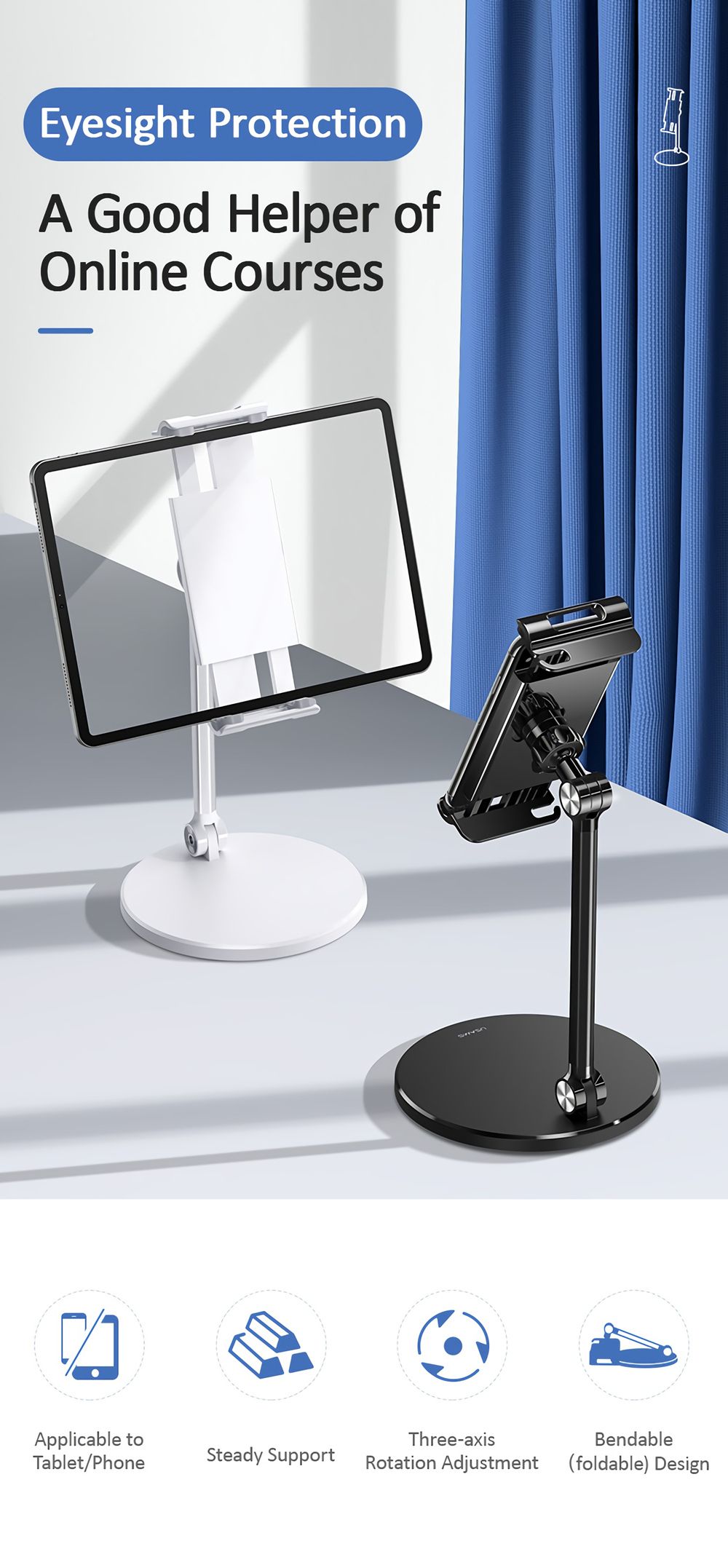 USAMS-US-ZJ057-Universal-Phone-Tablet-Desktop-Stand-Bracket-1707685