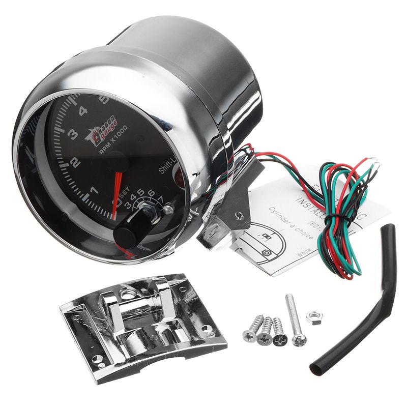 375-Inch-12V-RPMx1000-Tacho-Tachometer-with-Shift-Light-RPM-Rev-Gauge-Meter-1651166