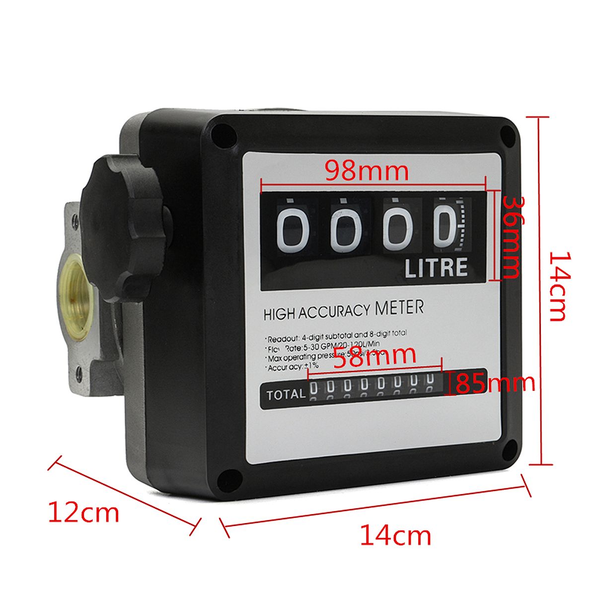 4-Digital-Diesel-FM-120-Gasoline-Fuel-Petrol-Oil-Flow-Meter-Counter-Gauge-20-120LMin-for-Refueling-D-1087829