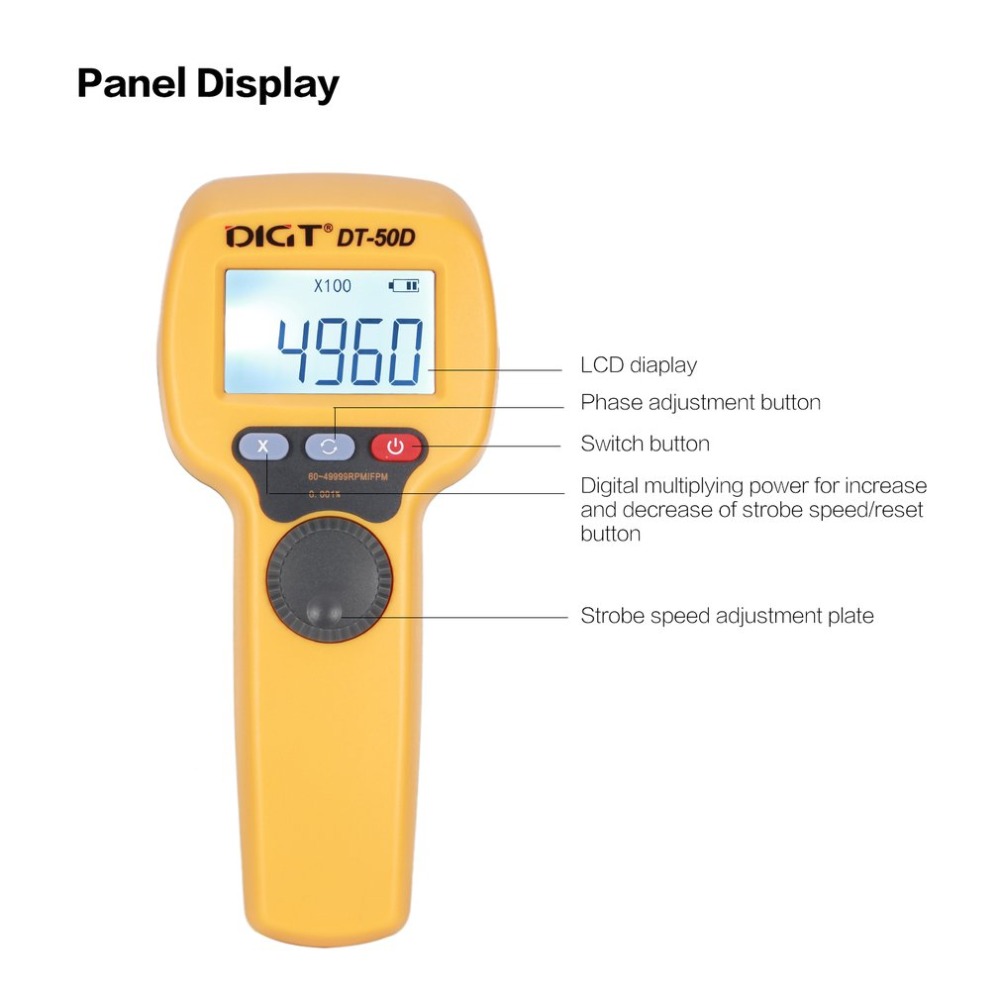 DIGT-DT-50D-74V-1100mAh-60-49999-Strobesmin-750LUX-Handhold-LED-Stroboscope-Rotational-Speed-Measure-1562607