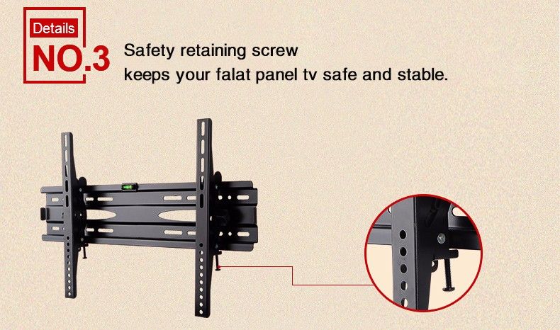 CNXD-PTS0025-Universal-TV-Wall-Mount-Adjustable-Ultra-Slim-Plasma-Tilted-Monitor-Vesa-Wall-Bracket-S-1723238