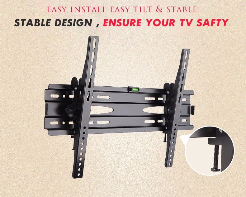 CNXD-PTS0025-Universal-TV-Wall-Mount-Adjustable-Ultra-Slim-Plasma-Tilted-Monitor-Vesa-Wall-Bracket-S-1723238