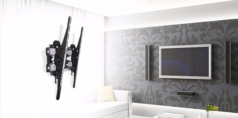 CNXD-PTS0025-Universal-TV-Wall-Mount-Adjustable-Ultra-Slim-Plasma-Tilted-Monitor-Vesa-Wall-Bracket-S-1723238
