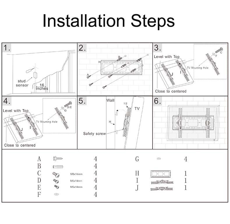 CNXD-PTS0028-1H-Universal-LCD-LED-PLASMA-Flat-Tilt-TV-Wall-Mount-Bracket-Suitable-for-32-70-inch-LED-1723285