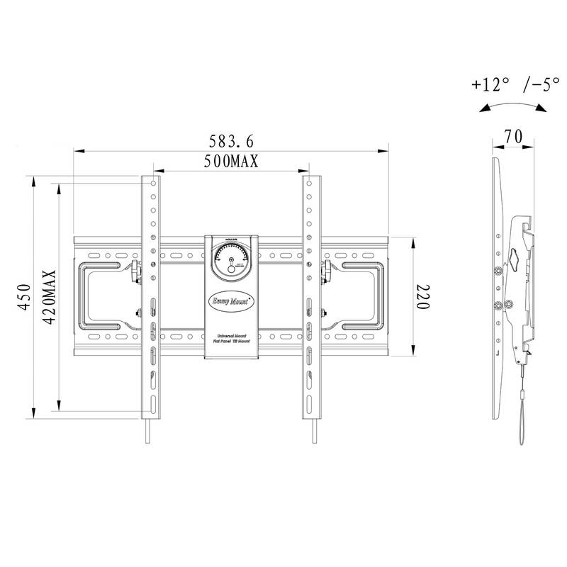 NB-DF70-T-NORTH-BAYOU-EMMY-MOUNT-55--70-Flat-Panel-LED-LCD-TV-Universal-Wall-Mount-Bracket-1764793