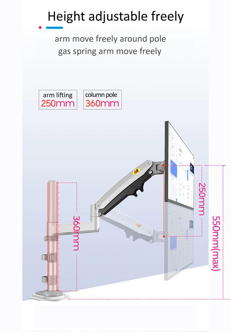 NB-H100-17-27-Inch--2-12kg-Loading-Weight-Adjustable-Monitor-Holder-Arm-Gas-Spring-Full-Motion-LCD-T-1716569