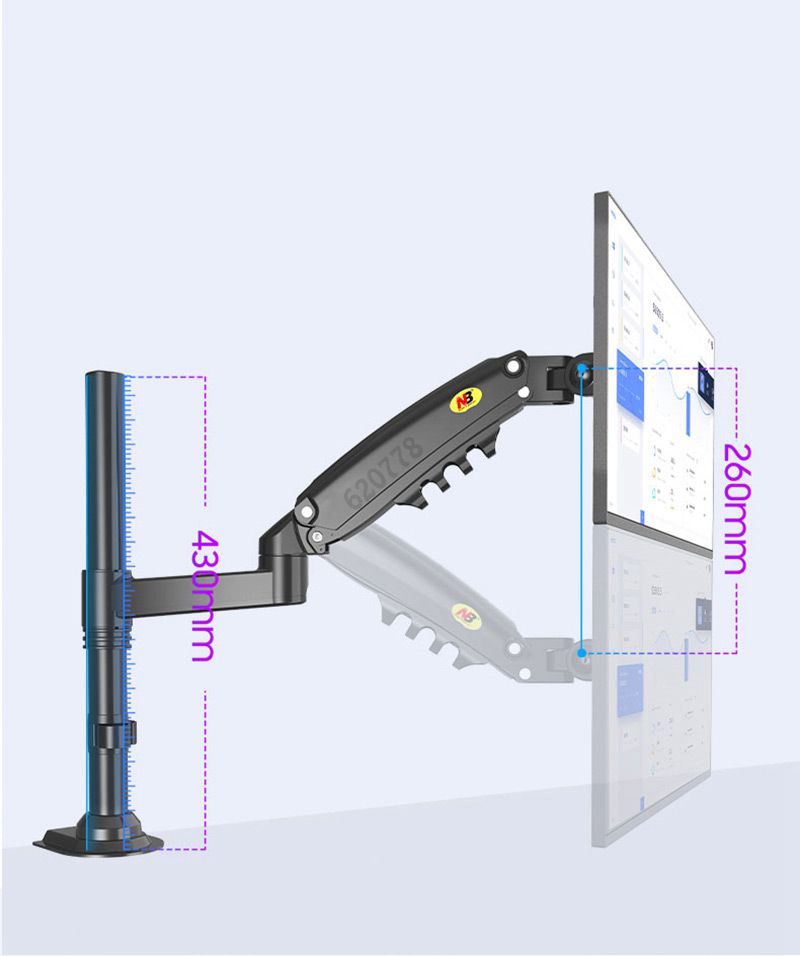 NB-H160-17-27-Inch-2-9kg-x2-Loading-Weight-Adjustable-Dual-Monitor-Holder-Arm-Gas-Spring-Desktop-Ful-1716756