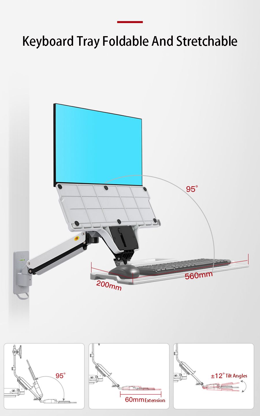 NB-MC32-Aluminum-Ergonomic-Wall-Mount-Sit-Stand-Workstation-22-32in-Monitor-Holder-Gas-Strut-Arm-wit-1729795