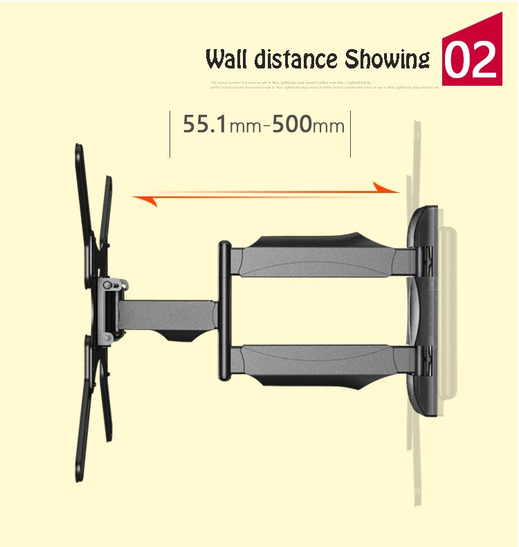 NB-P4-Flat-Panel-LED-LCD-TV-Full-Motion-Wall-Mount-Monitor-Holder-Frame-Suggested-for-32-55-Inch-Fla-1707874