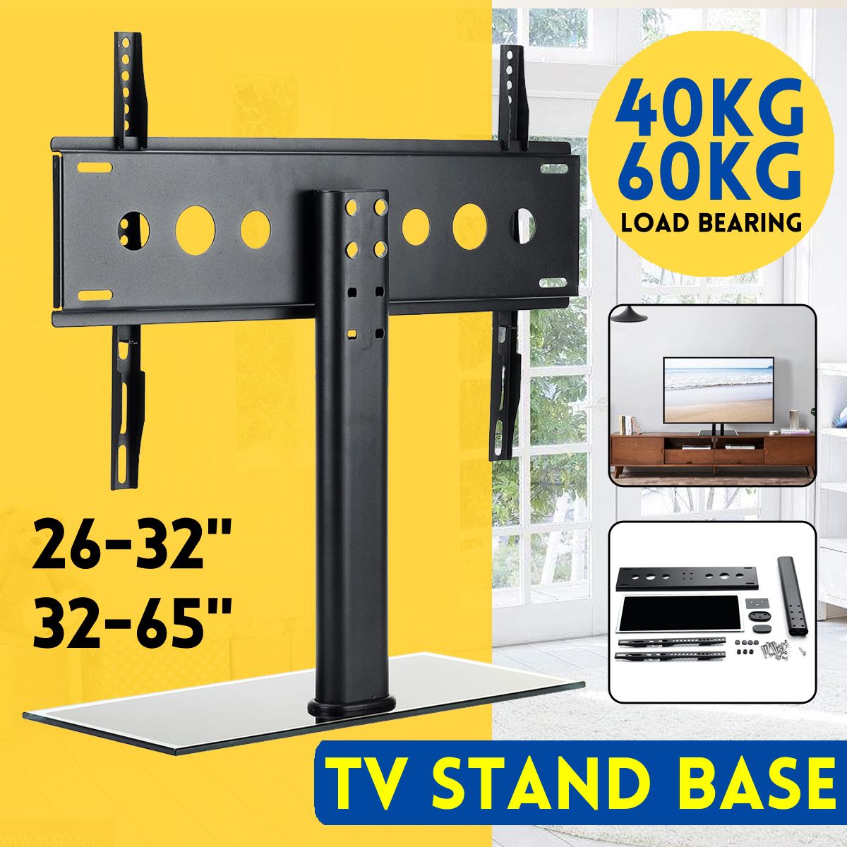 Universal-TV-Bracket-Stand-Base-Adjustable-Height-Television-Holder-Bracket-Load-40-60KG-for-26-32-i-1749862