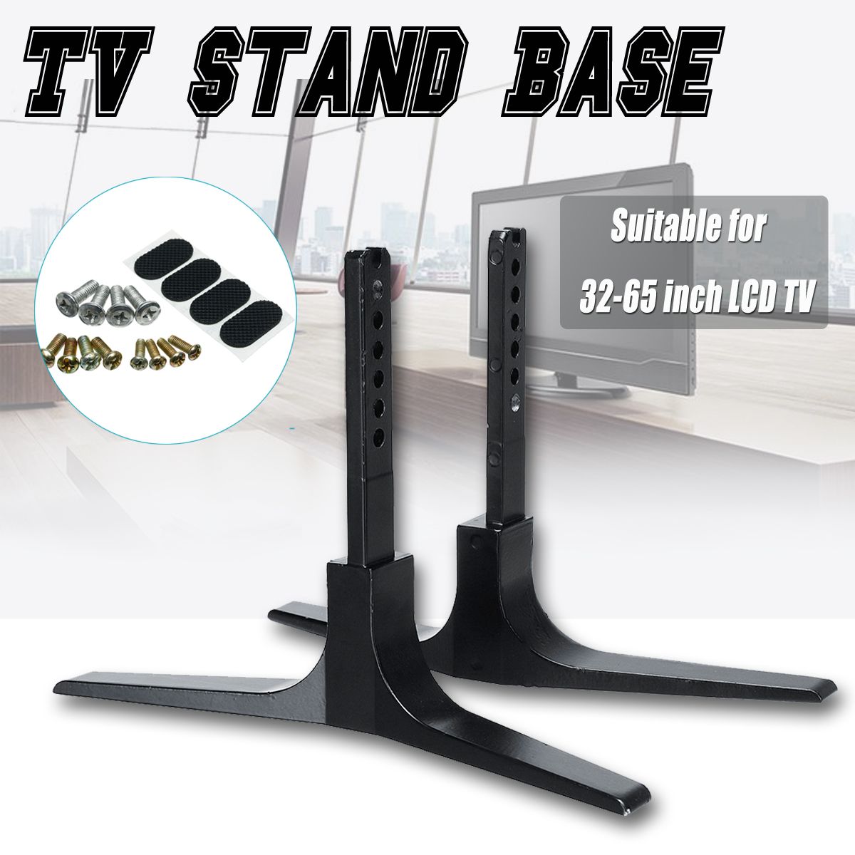 Universal-TV-Stand-Support-Base-Plasma-LCD-Flat-Screen-Table-Top-Pedestal-Mount-32-65inch-1299049
