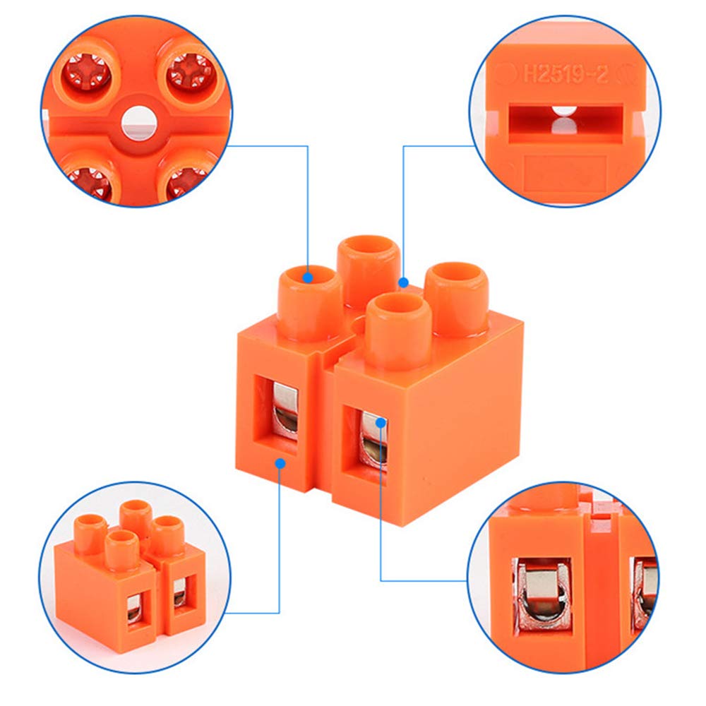 H2519-2-Dual-Row-Plastic-Terminal-600V-36A-2-Positions-Screw-Terminal-Block-Cable-Connector-Barrier--1430350