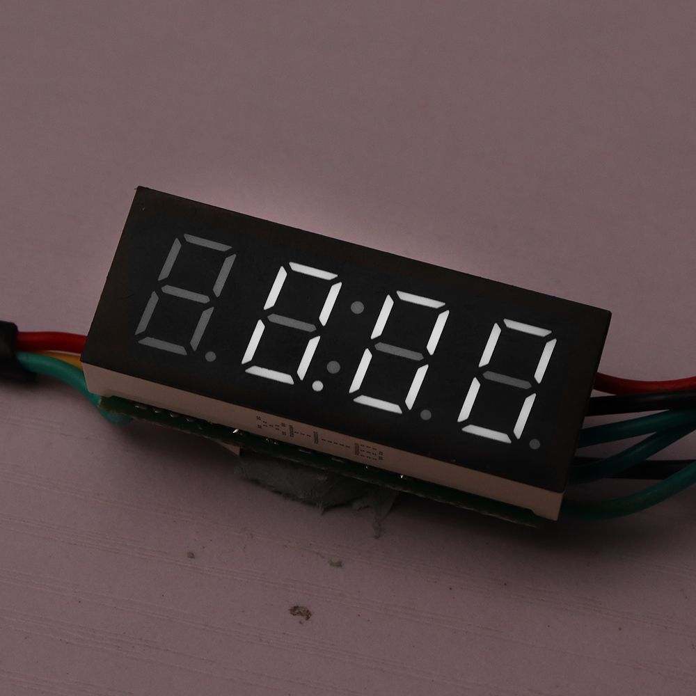 036-Inch-3-in-1-Time--Temperature--Voltage-Display-DC7-30V-Voltmeter-Electronic-Watch-Clock-Digital--1529785