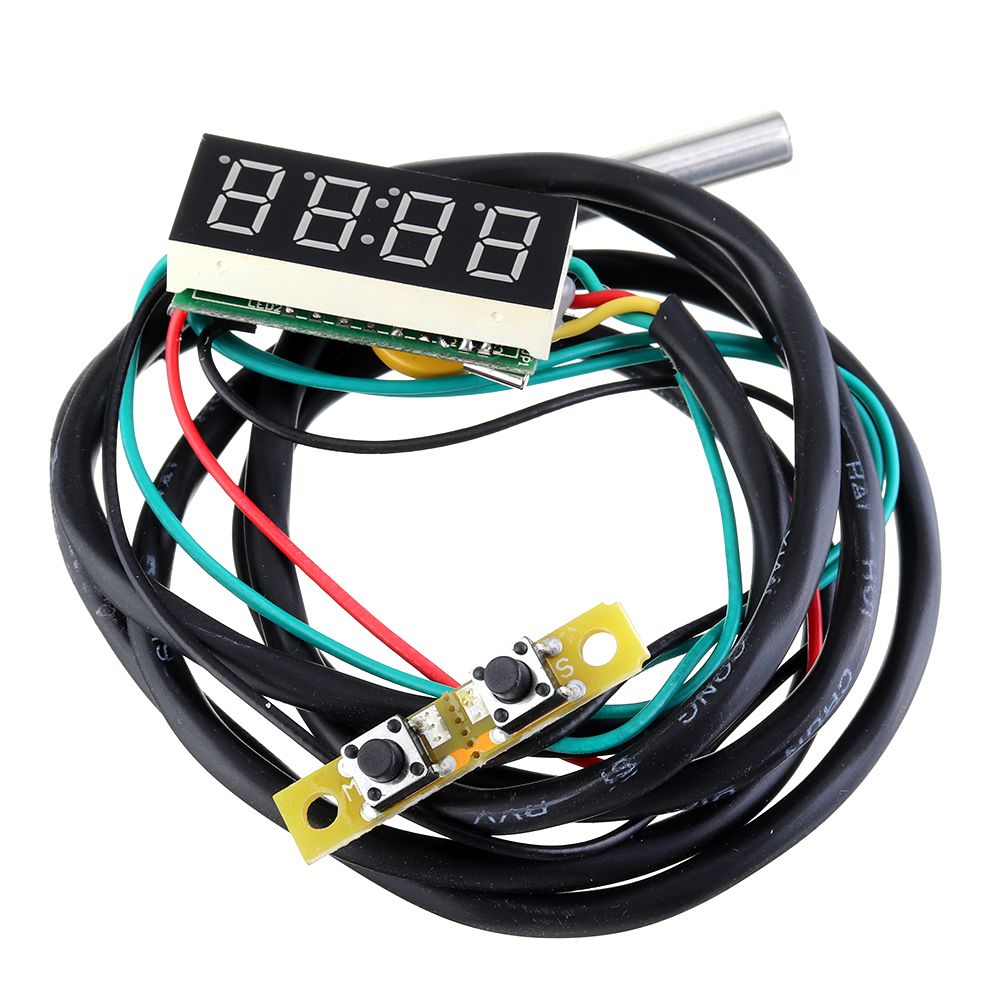 036-Inch-3-in-1-Time--Temperature--Voltage-Display-DC7-30V-Voltmeter-Electronic-Watch-Clock-Digital--1529785