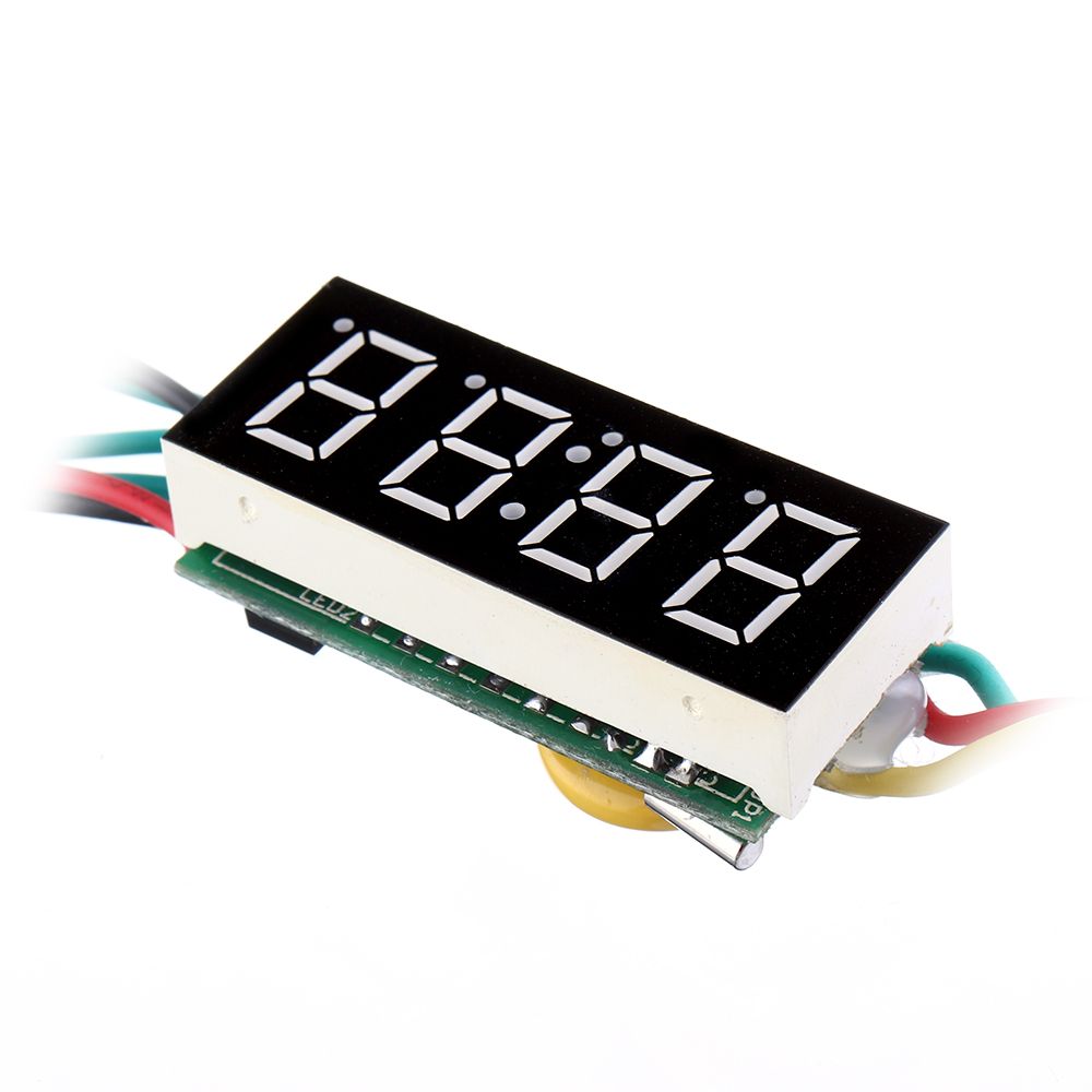 036-Inch-3-in-1-Time--Temperature--Voltage-Display-DC7-30V-Voltmeter-Electronic-Watch-Clock-Digital--1529785