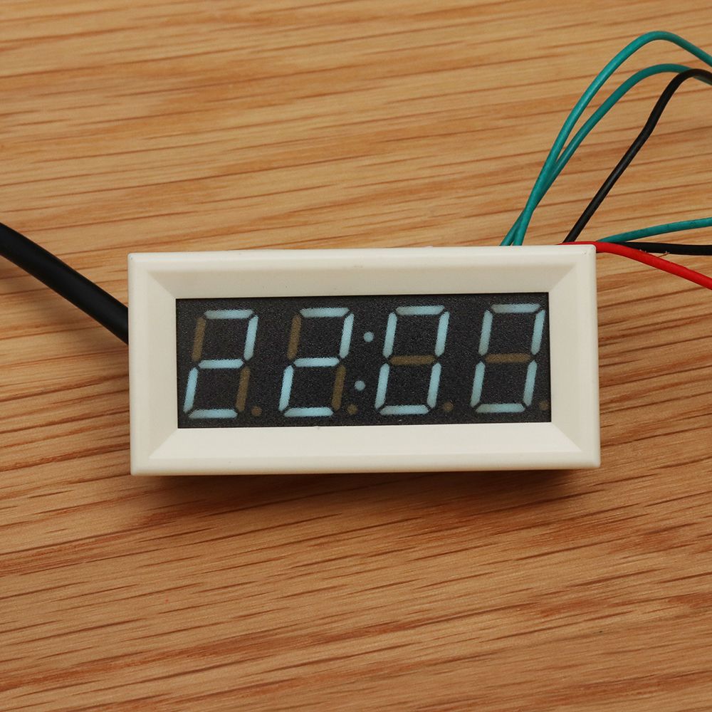 056-Inch-33V200V-3-in-1-Time--Temperature--Voltage-Display-DC7-30V-Voltmeter-Electronic-Watch-Clock--1529971