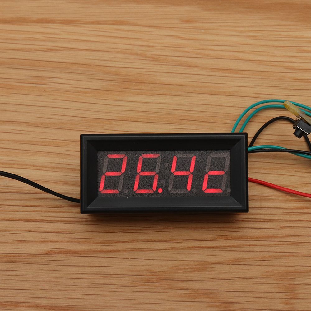 056-Inch-33V200V-3-in-1-Time--Temperature--Voltage-Display-DC7-30V-Voltmeter-Electronic-Watch-Clock--1529971