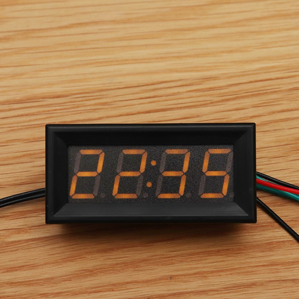 056-Inch-33V200V-3-in-1-Time--Temperature--Voltage-Display-DC7-30V-Voltmeter-Electronic-Watch-Clock--1529971