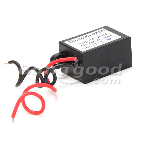 3Pcs-Red-Led-028-Inch-Mini-Waterproof-Volt-Meterr-35-30V-Digital-Voltage-Tester-Meter-1021579