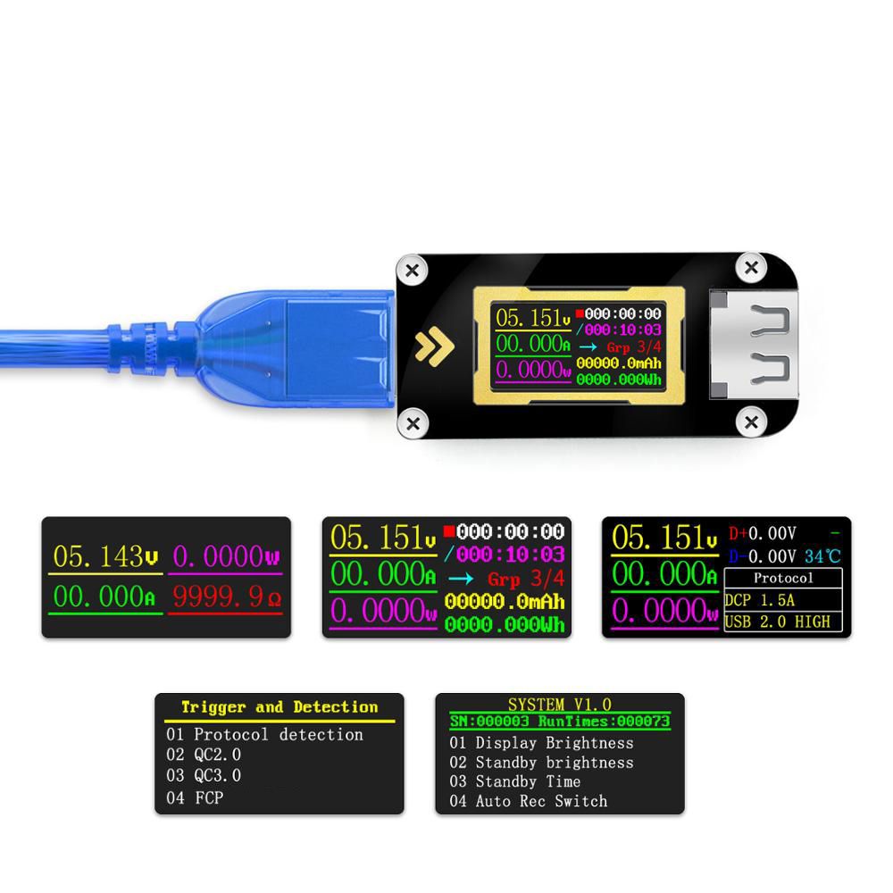 3pcs-FNB28-Current-And-Voltage-Meter-USB-Tester-QC20QC30FCPSCPAFC-Fast-Charging-Protocol-Trigger-Cap-1640662
