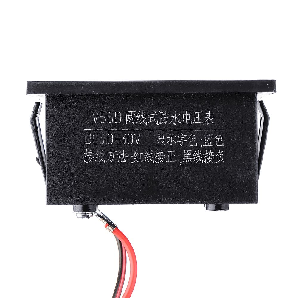 3pcs-Red-DC25-30V-LCD-Display-Digital-Voltage-Meter-Waterproof-Dustproof-056-Inch-LED-Digital-Tube-1550811